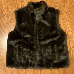 Faux Mink Vest.  Worn once.  Beautiful.